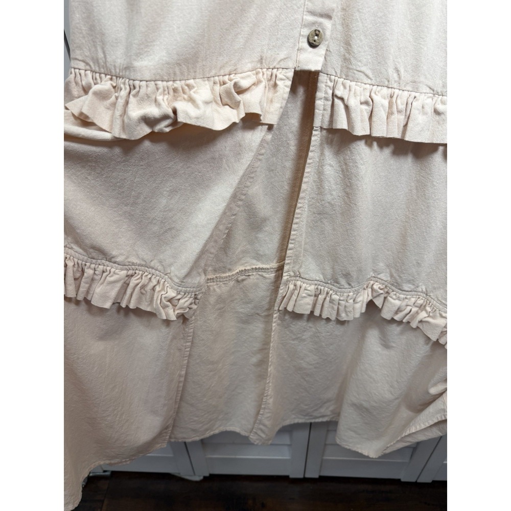 Commense Ivory Ruffle Tiered Long Sleeve Maxi Dress - Picture 10 of 13